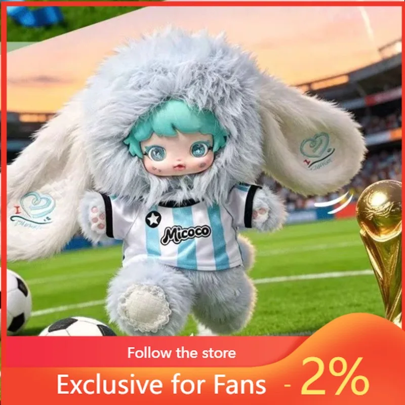 

Original Micoco Soccer Baby 600% Vinyl Doll Blind Box Brazil Argentina Collectible Desk Ornament Art Toy Set Pack Girl Boys Gift