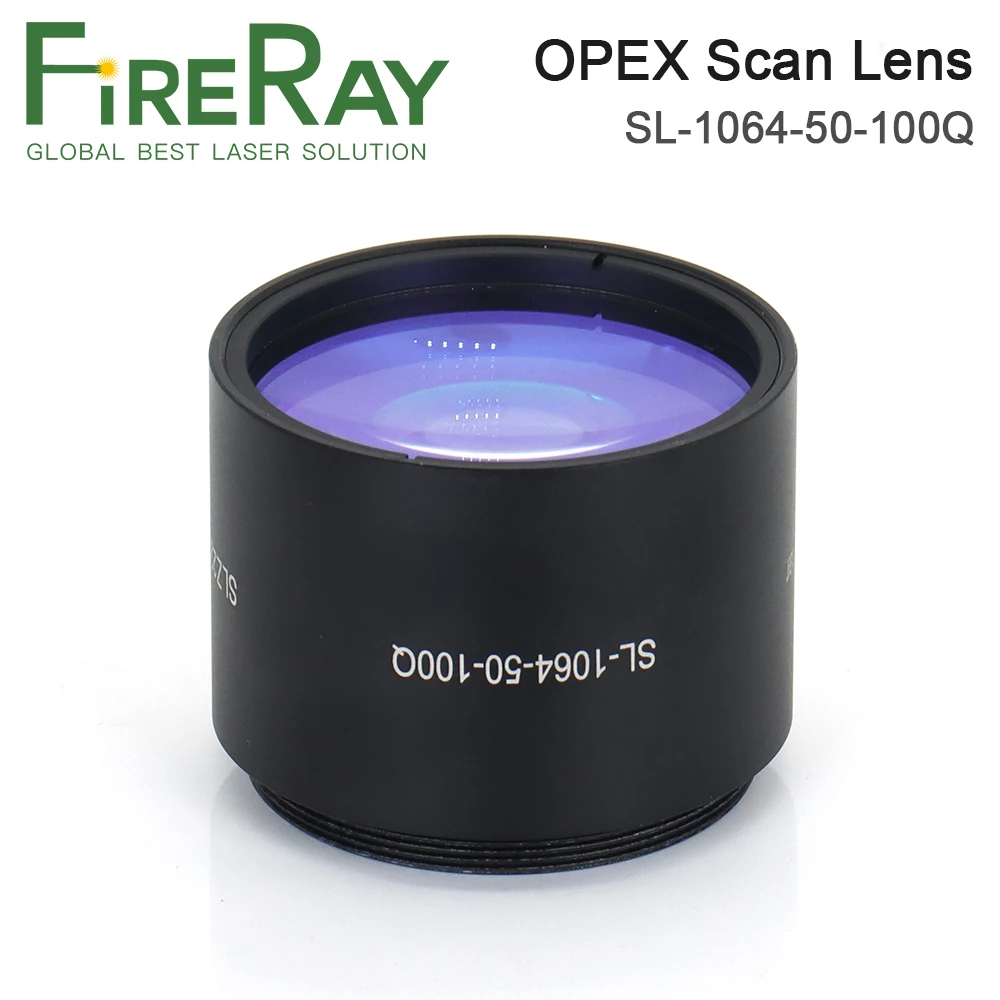 OPEX Quartz / Ordinary Fiber Laser F-theta Scan Lens F100 50x50mm M55 for 1064nm YAG Optical Fiber Laser Marking Machine Parts