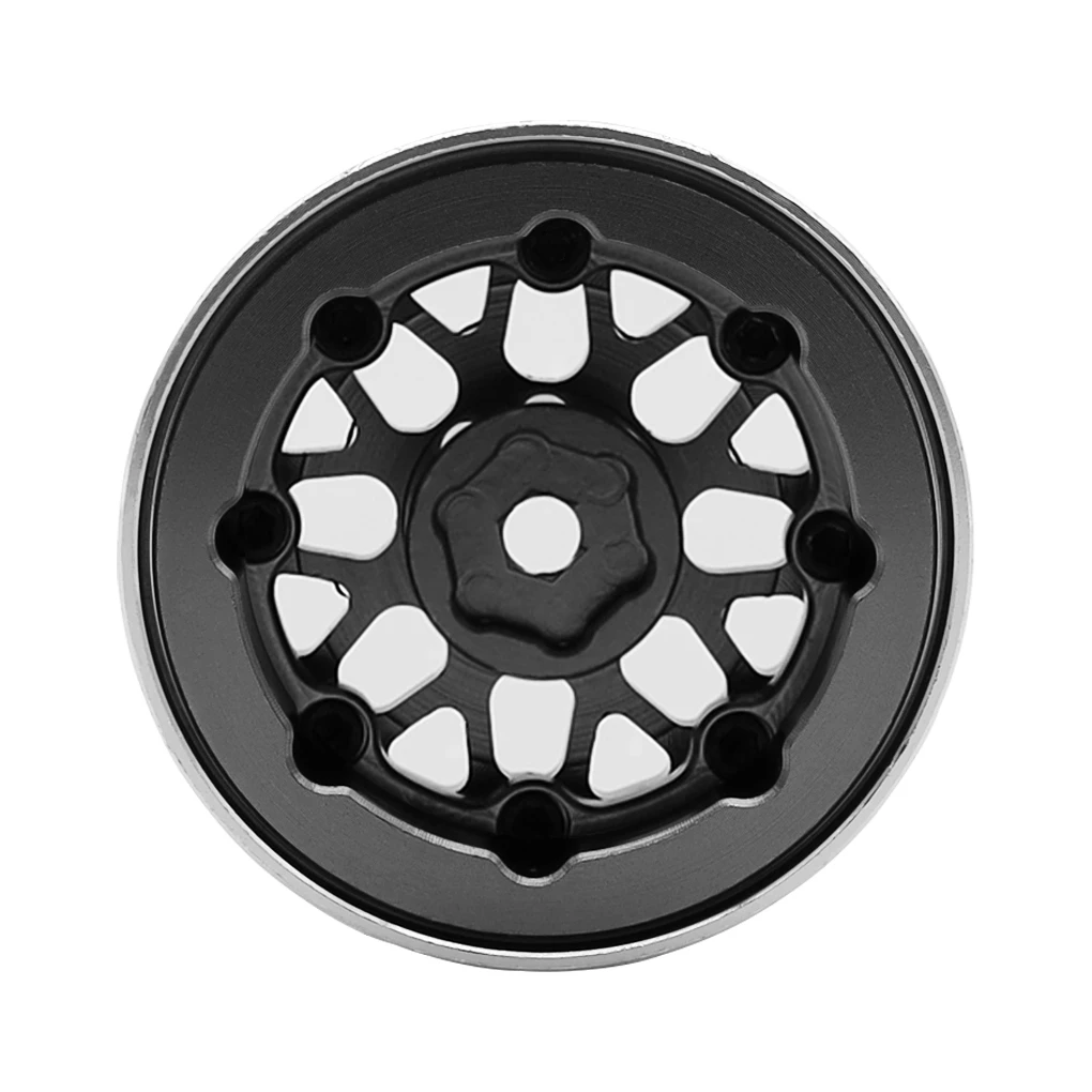 4pieces 1.0 Beadlocks Wheel Rim CNC Aluminum Wheels Hubs Beadlocks Wheel Rim ➤Suit For 1/18 TRX4M