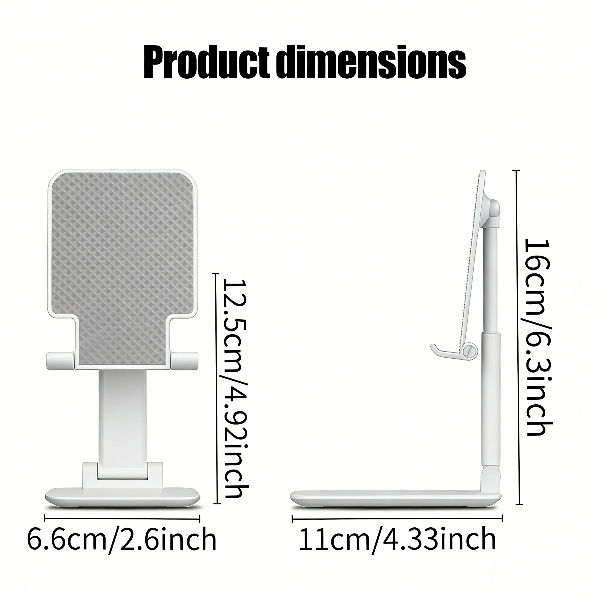 2PCS Funny duck-patterned folding and retractable phone stand, adjustable desktop stand