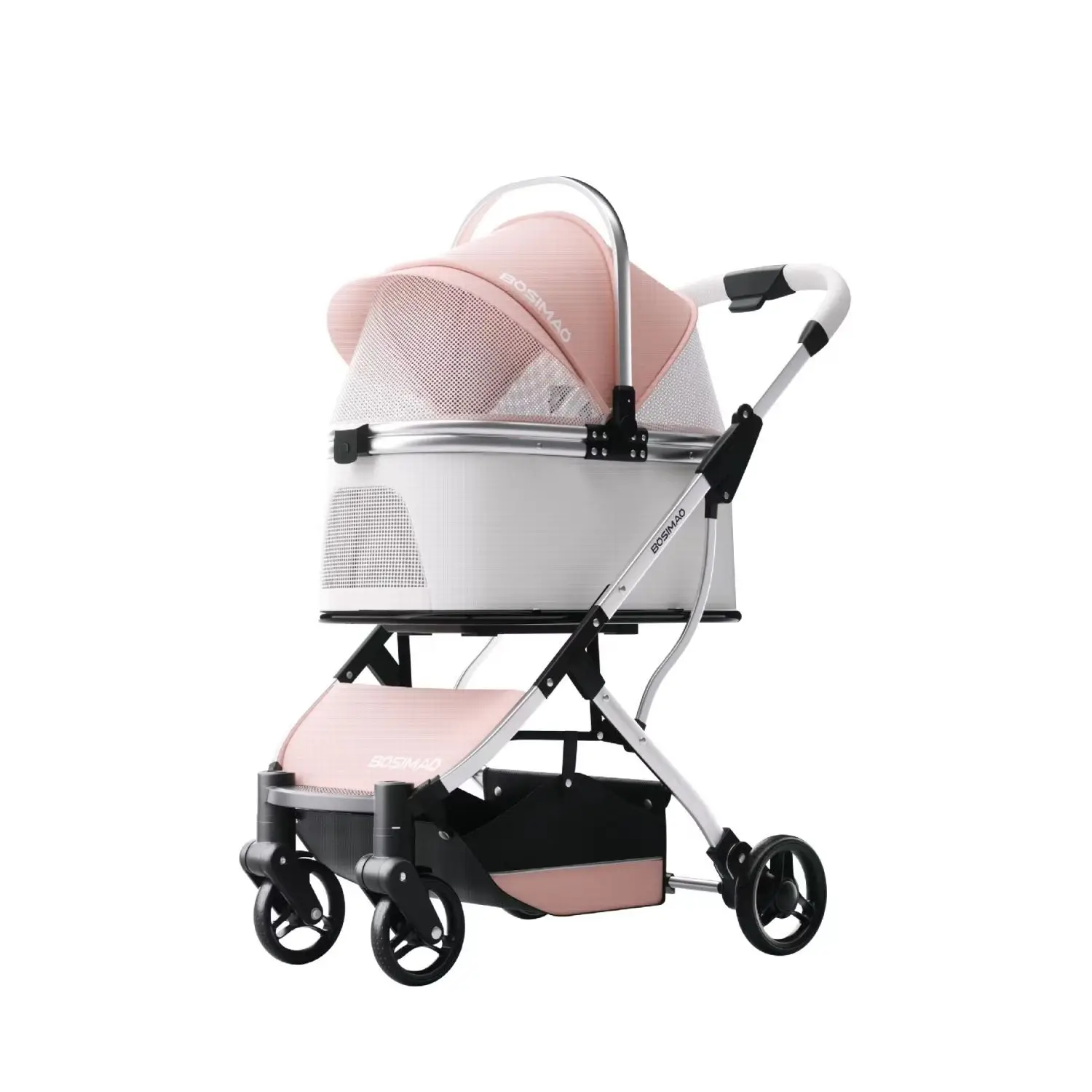 

High appearance Pet Stroller Detachable Multifunctional Pet Carrier Lightweight and Foldable Portable Pet Stroller Dogs Buggy