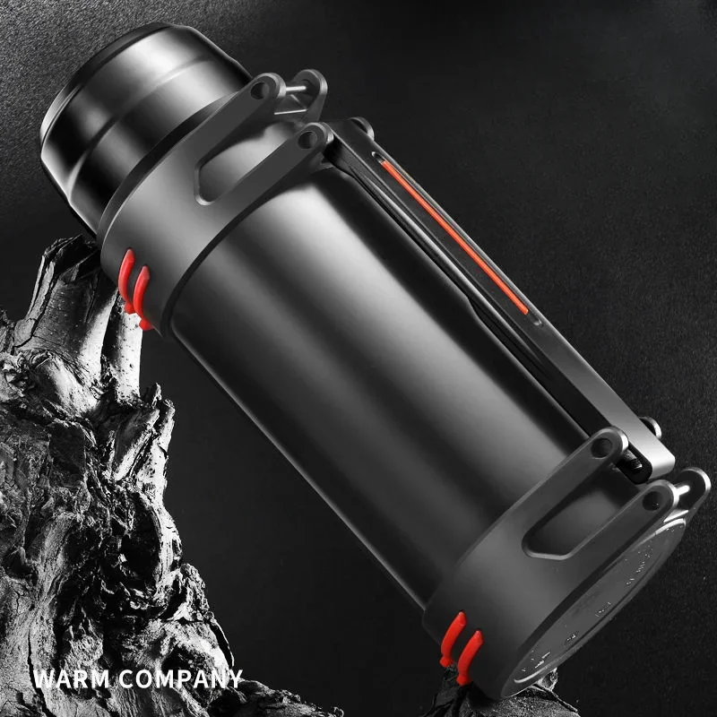 

2000ml Large Capacity 304 Stainless Steel Vacuum Flask Thermal Insulation Kettle Keep Cold Outdoor Sport Portable Travel Pot