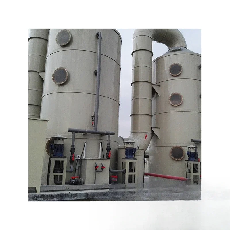 Design of industrial waste gas treatment purification deodorization carbon steel stainless steel spray tower
