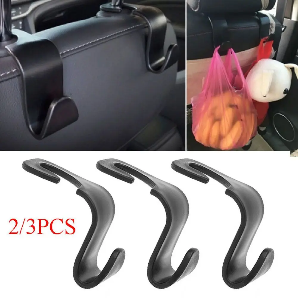 2/3PCS Strong Clips Headrest Purse Cloth Grocery Storage Racks Bag Hanger Car Back Seat Hooks Car Accessories