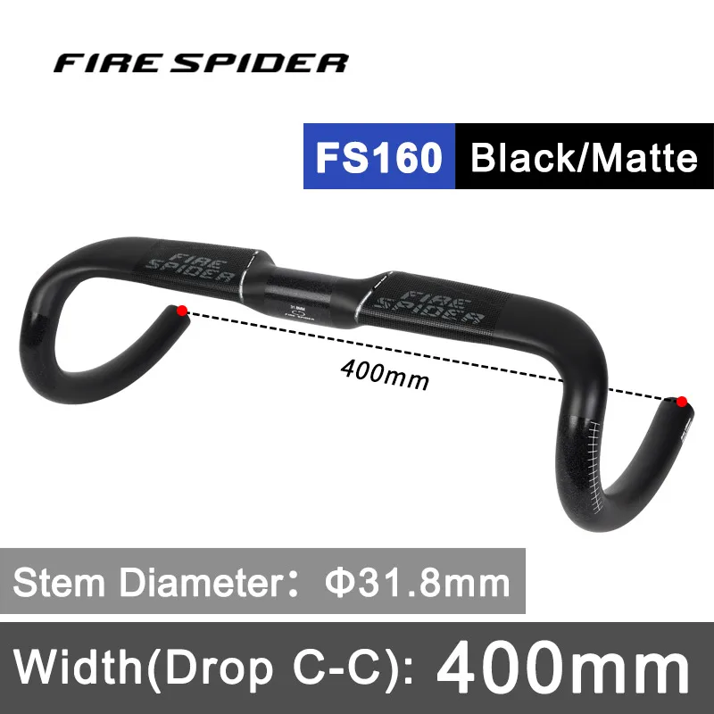 Fire Spider Bike Carbon T1000 Road Handlebar 380/400/420/440mm