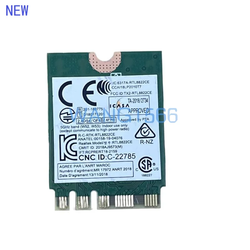 J 02HK701 RTL8822CE 802.11AC ไร้สาย WiFi 867Mbps Bluetooth 5.0 การ์ดเครือข่ายสําหรับ Lenovo M75s M75q Gen 2 เดสก์ท็อปการ์ด WIFI