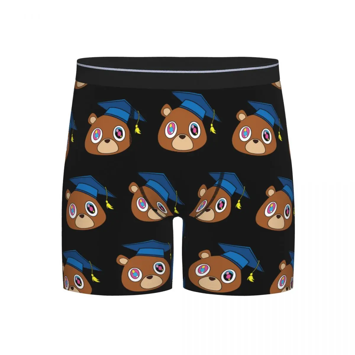 

Long Boxer Underpants Shorts Kanye West Dropout Bear Chicago Vintage Graduation Panties Male Breathable Underwear for Homme Man