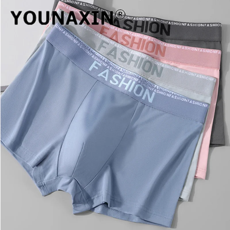 

YOUNAXIN 6 Pcs Men's Big Size Underwear Cotton Boxer Briefs Breathable Large Shorts Boy Sports Loose Unides L XL 2XL 3XL 4XL 5XL