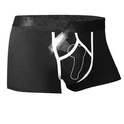 Men's Boxers Shorts Modal Underwear Man Panties Breathable Bullet Separation U Convex Pouch Underpants Male Cueca Calzoncillo