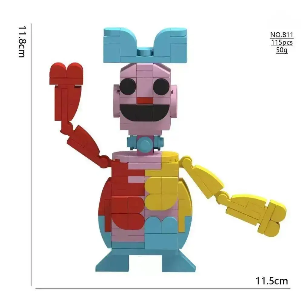 Poppy Playtime Spielzeug 5-teiliges Poppy Playtime Bausteine-Set Poppy Playtime Bausteine-Spielzeug Geburtstagsgeschenk für Schüler