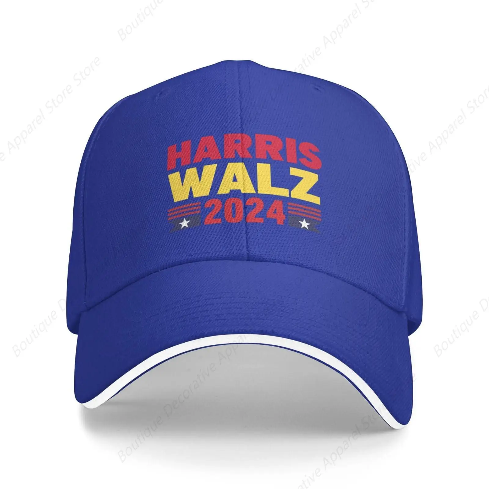 Harris-Waltz 2024 Hat Harris Walz Hat Kamala Harris 2024 President Trucker Cap for Men Women Blue