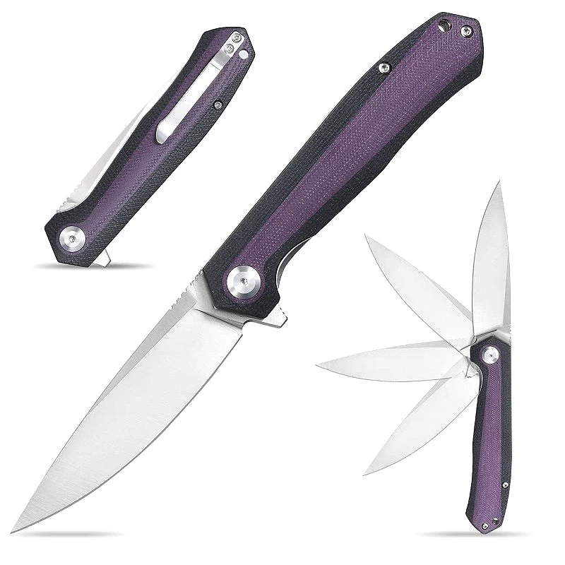 

EF964 Outdoor Camping Folding Pocket Survival Knife D2 Blade Portable Tactical Hunting Utility Self-defense Knives EDC Tools