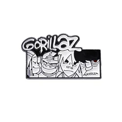 Cartoon character Rock Band Brooch Creative Retro street music Peripheral Alloy Badge Accessory Pins wholesale Gifts to friends