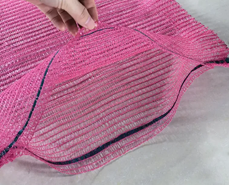 2025年卸売 再利用可能 ネットメッシュバッグ ジャガイモ、トウモロコシ、玉ねぎ、野菜、果物包装用 プレミアム印刷製品