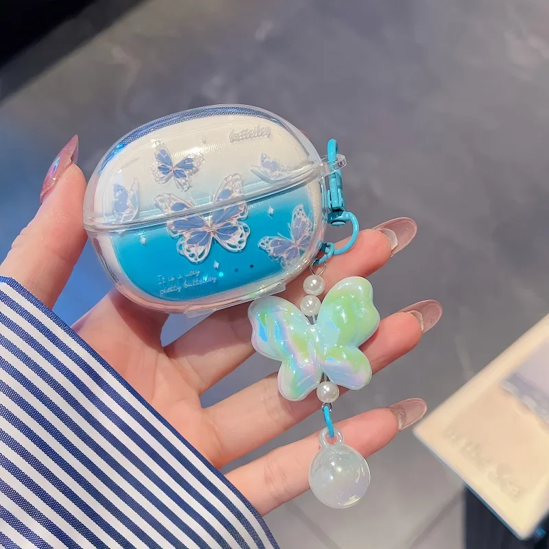 Чехол для наушников Lenovo LP40 Pro LP5Pro, беспроводная зарядная коробка с Bluetooth, милый вишневый бант, кролик с браслетом, чехол для наушников