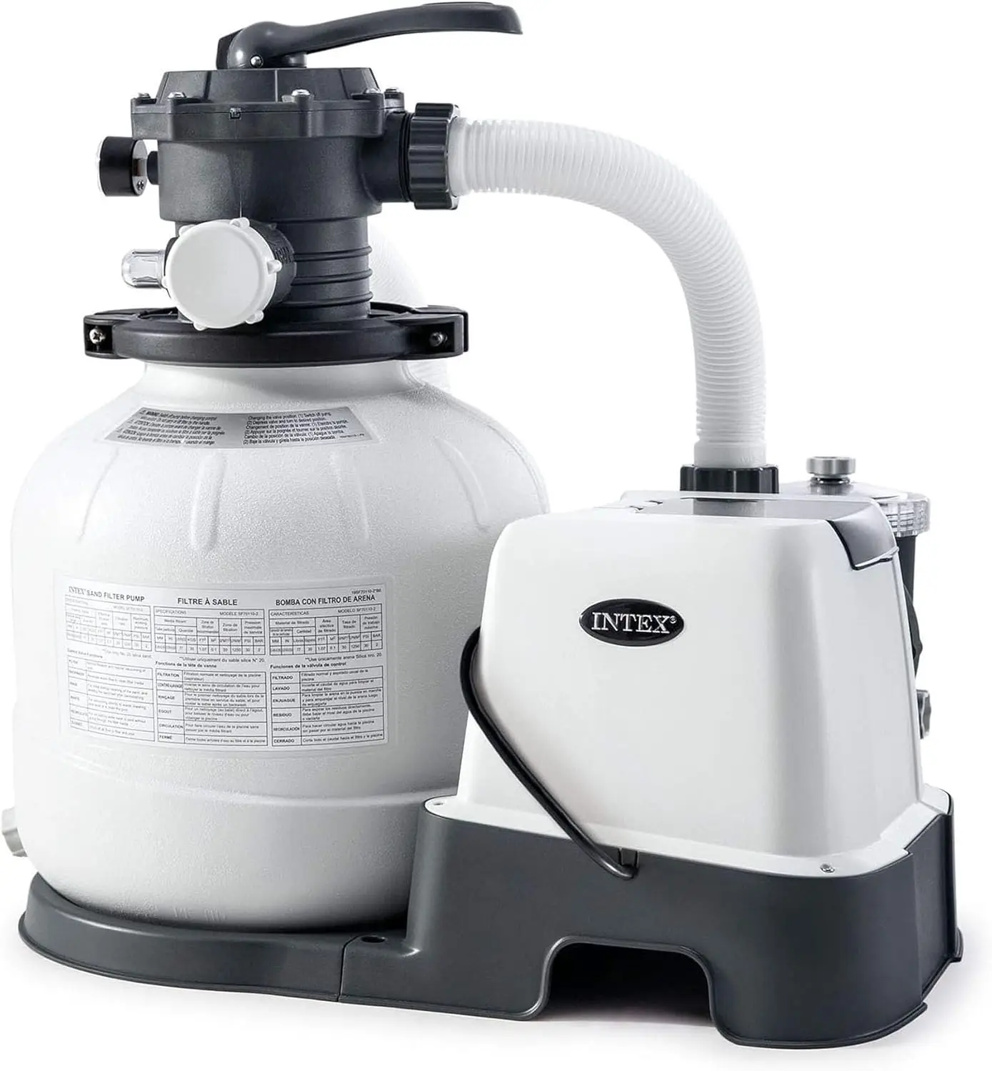 14 Inch Krystal Clear 1500 GPH Saltwater System and Sand Filter Pump for Above Ground Pools