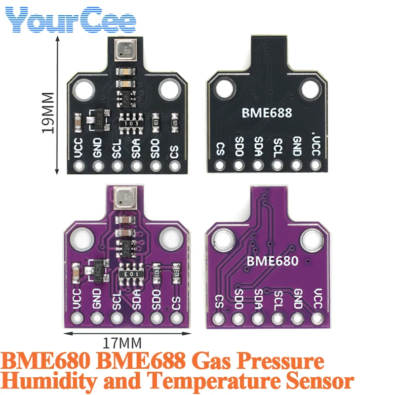 10 stücke/1 stück BME688 BME680 Gas Luftfeuchtigkeit Druck Temperatur Sensor Umwelt Sensor Modul