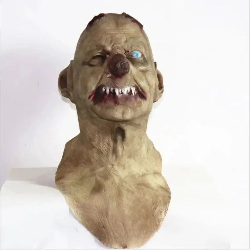 할로윈 고블린 큰 코 공포 라텍스 마스크, 소름 끼치는 코스튬 파티 코스프레 소품, 무서운 광대 마스크, 큰 코 악마 헤드 기어