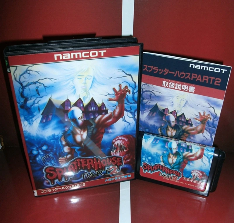 

Splatterhouse 2 with Box and Manual for 16 Bit Sega MD Game Cartridge Megadrive Genesis System