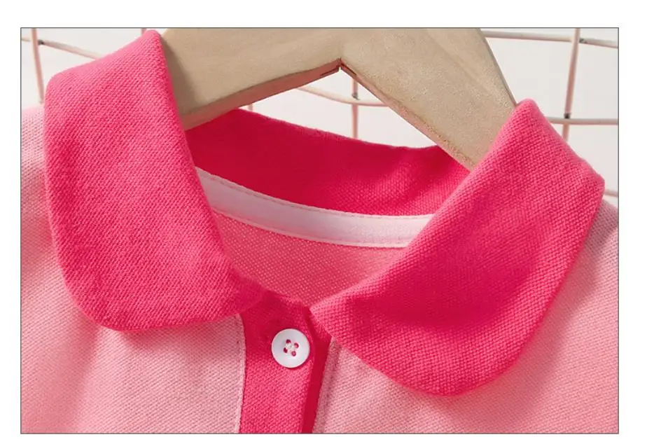 2026 Koreanisches Kleid für Mädchen, Sommerkleid mit Kragen und Stickerei, Rüschensaum, Prinzessinnenkleid 1-6 Jahre – Detail 5