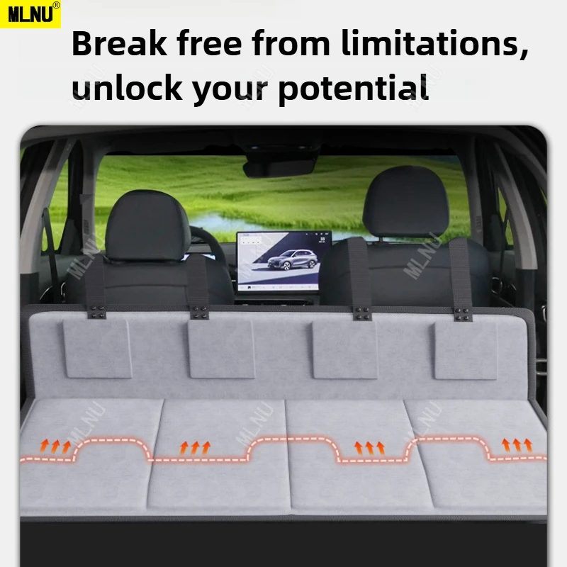 مرتبة سيارة لجيلي EX5/بروتون e.MAS 7 ملحقات 2025/2024 قماش اللباد الممتاز تثبيت الفيلكرو عالي الحاملة 2022-2023