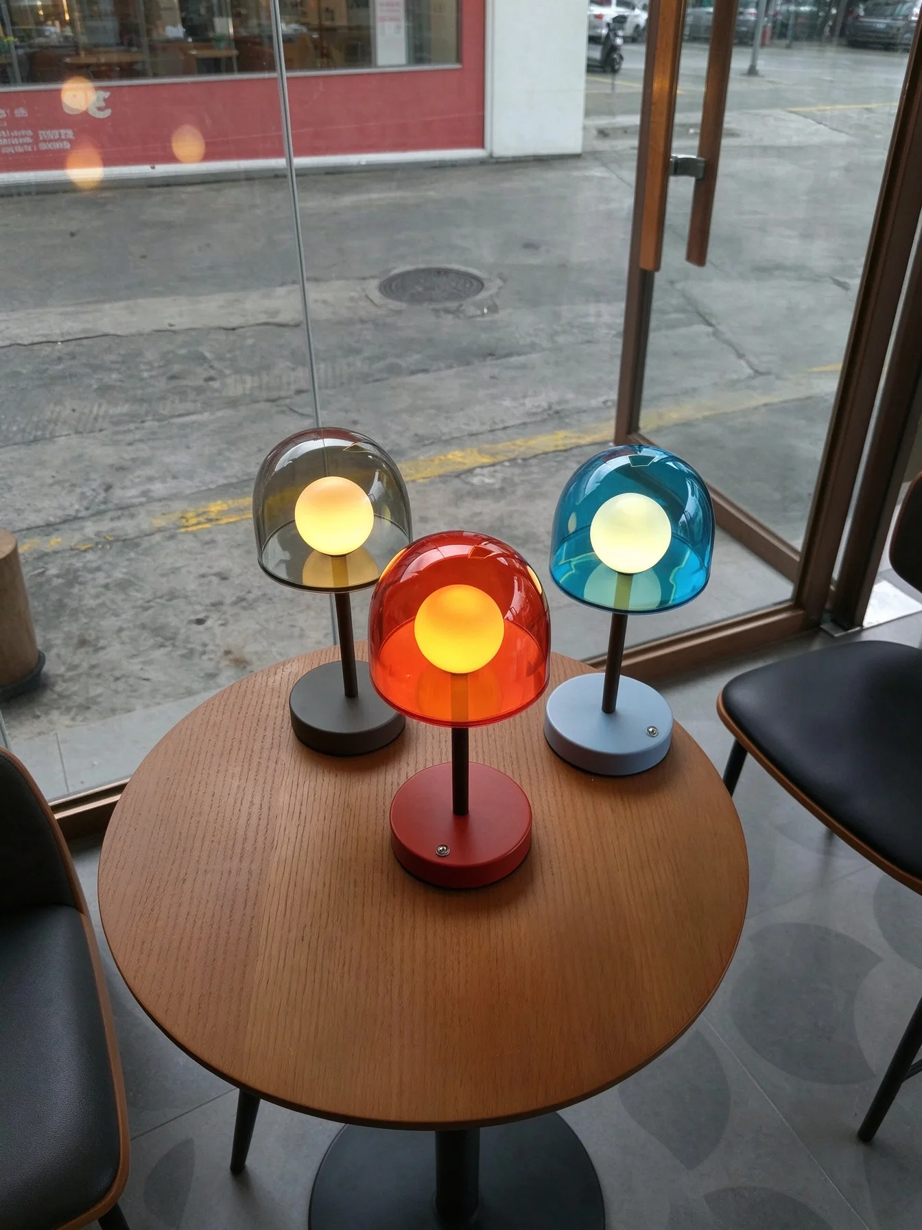 LED Tricolor Dimmable Mushroom Table Lamp Touch Sensor USB Rechargeable Portable Ambient Bedside Night Light Home Decor - view 5