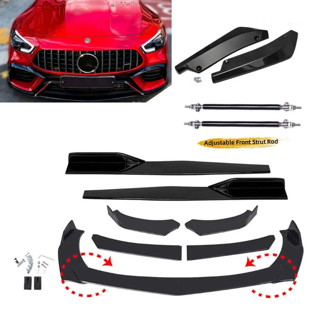 

For Benz W205 W204 W212 Front Bumper Spoiler Splitter Body Side Skirt Rear Lip United States