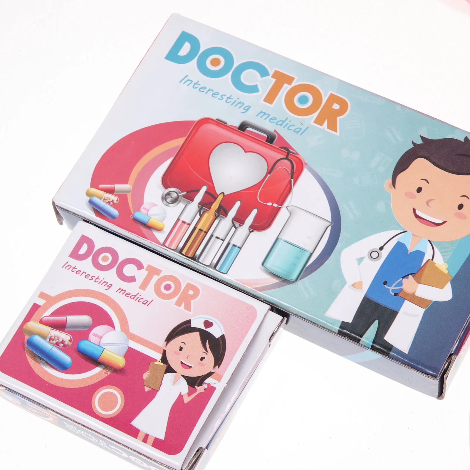 20 peças brinquedos educativos mini médico rosa adereços de dramatização modelo estetoscópio criança