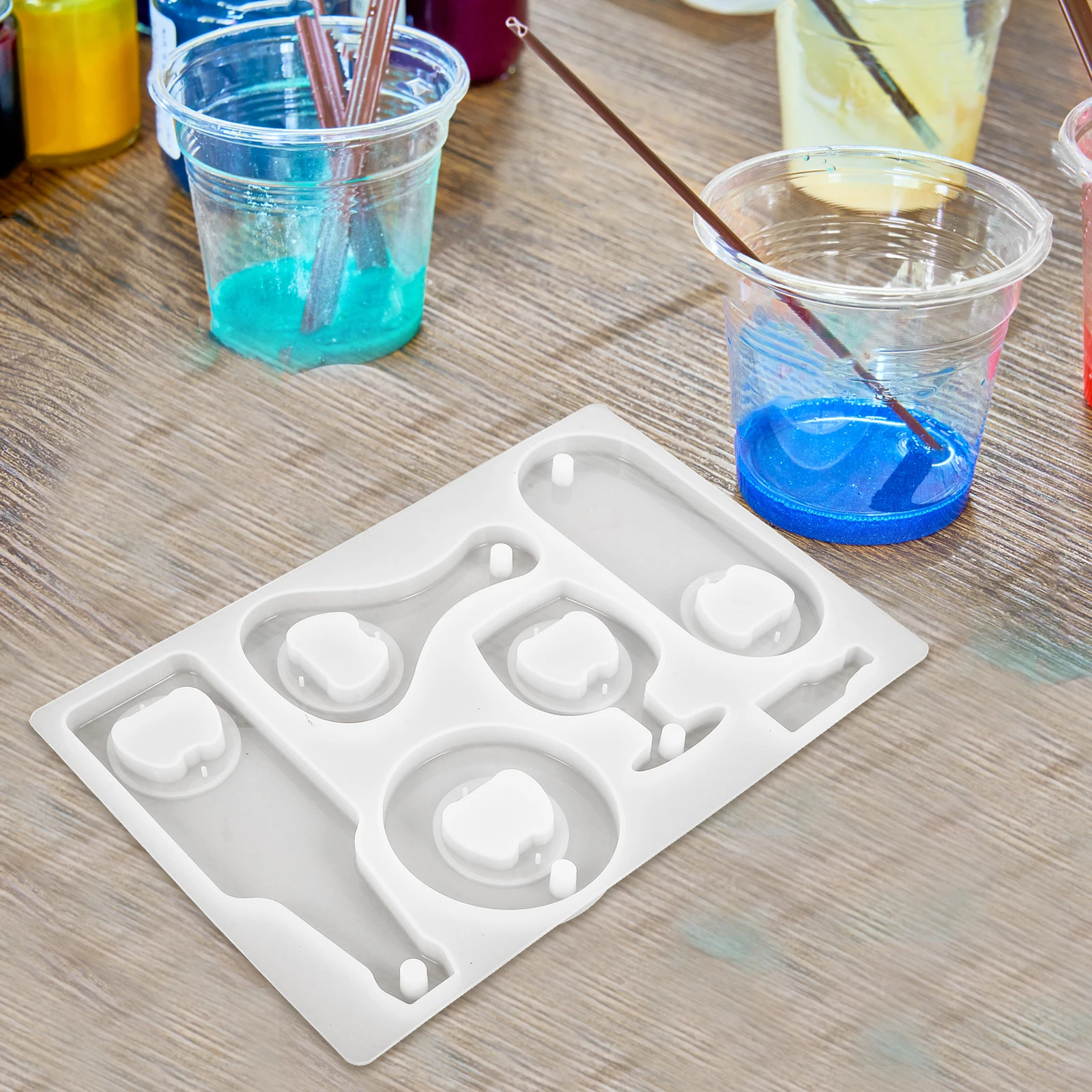 

1 Set Resin Casting Creative Design Silicone Craft Mold For Diy Accessories Multi-Function Bottle Party Beer Household Wine