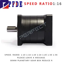 Planetary Reducer PX80 Ratio 3/ 4/ 5/ 8/ 10/ 13/ 16/ 20/ 36/ 64 Max 60N.m Suit Fot Nema 32 34 Servo Stepper Motor