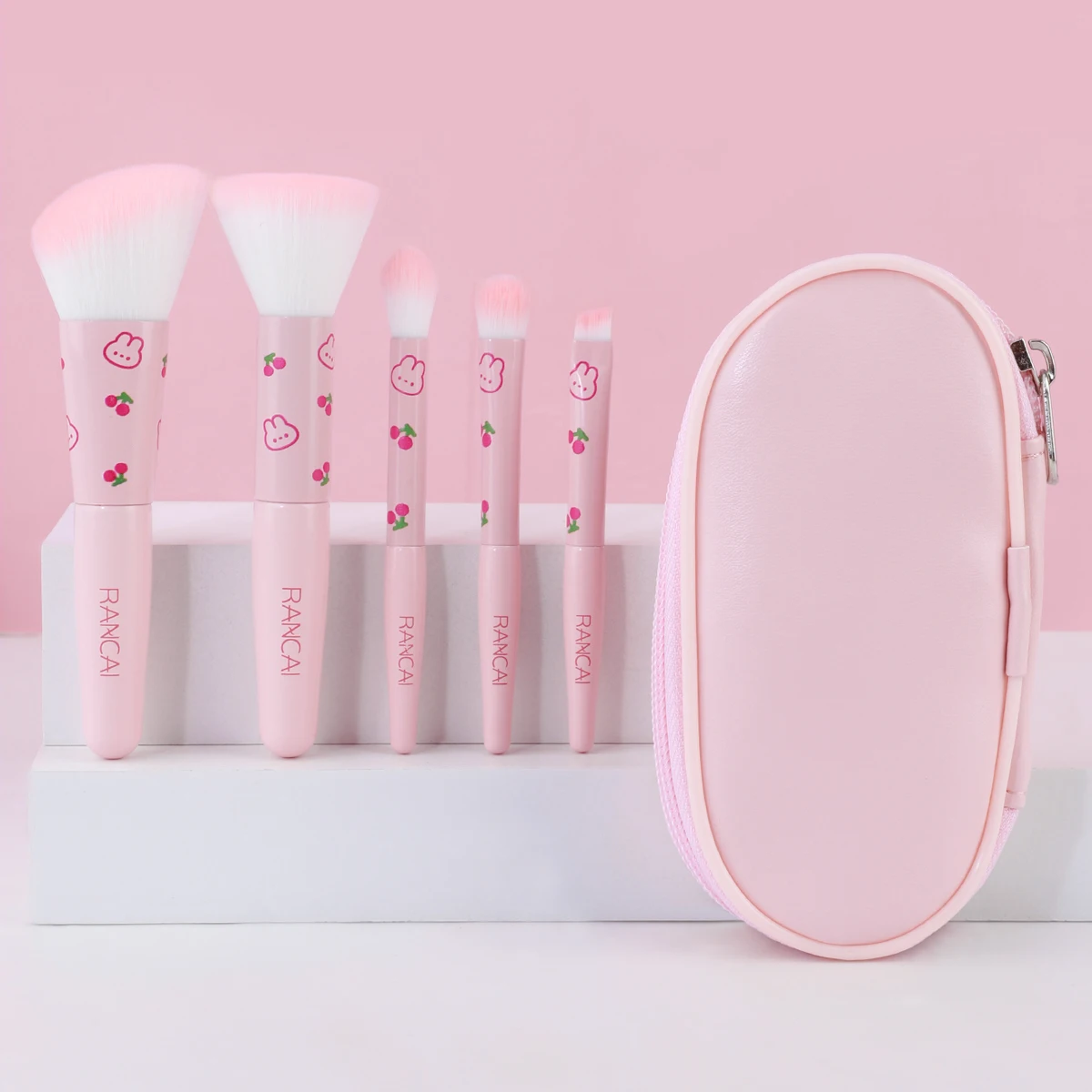 Beauty Full Makeup - 5Pcs Cute Compact Makeup Brush Set