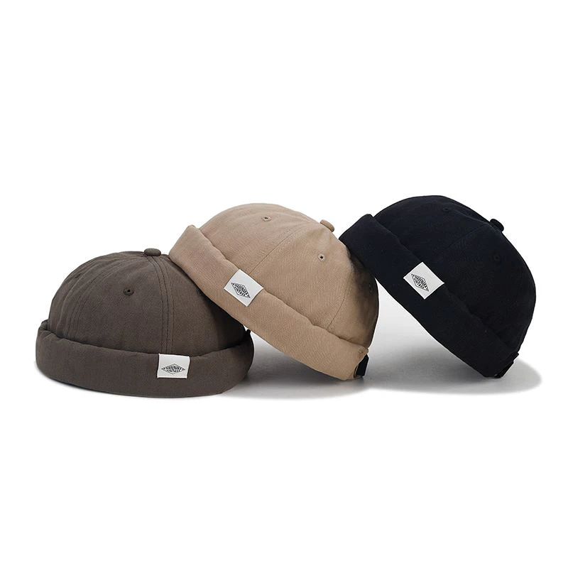 Bocca Docker Cap Without Visor Brimless Caps Beanies Dome For Men Women Soild Color Spring Autumn Hip Hop Streetwear Skullcap