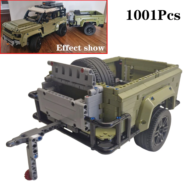 MOC Creatieve Camping Off-Road Trailer voor 42110 Modulaire Bouwstenen Model DIY Educatief Montage Bricks Speelgoed Voor Jongens Geschenken