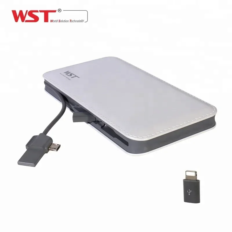 Public universal 5V 2.1A 12000mAh WST power bank for personalized mobile