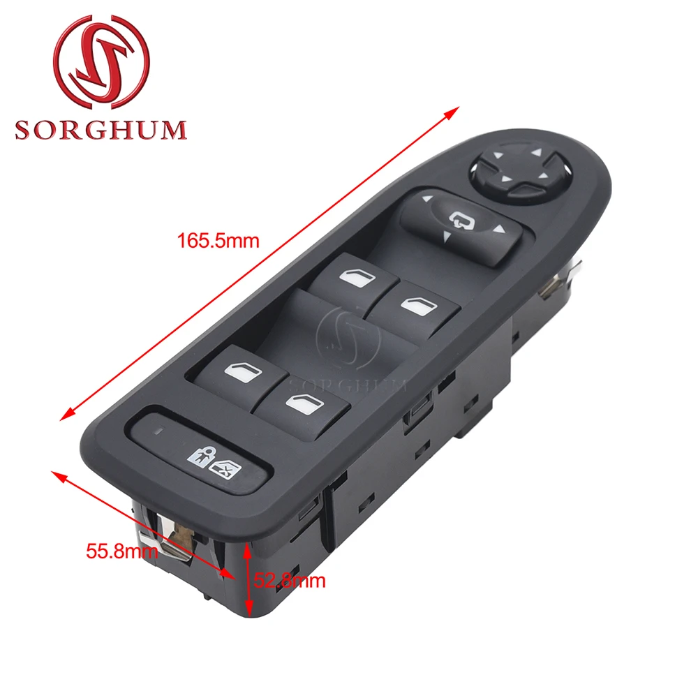 SORGHUM Window Switch Lifter Button Controller Accessories 6490.QY For 2008-2013 Peugeot 308 508 2007-2013 Citroen C5 98054508ZD