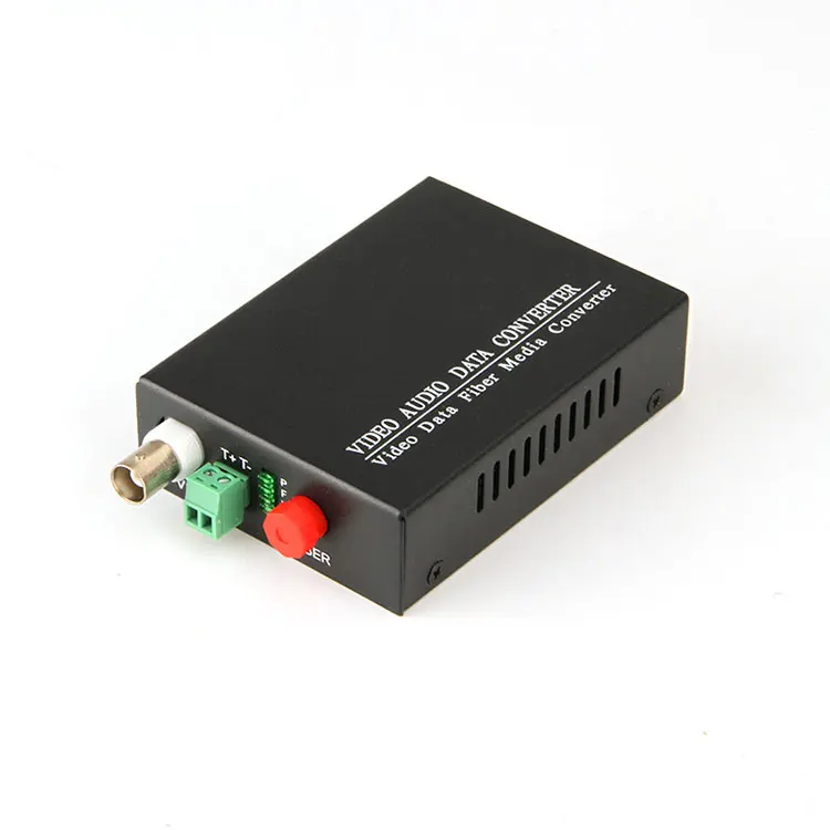 HD CVI Analog to Fiber Optic Converter 1 Pair 1 Channel RS485 Return Data FTTH 3 Years Convertidor De Coaxial a Ip DC 5V 50M
