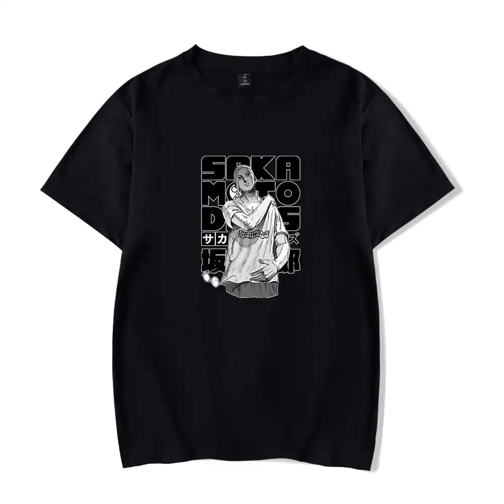 

Anime Sakamoto Days Short Sleeve Merch T-shirt Unisex Fashion Crew Neck Top