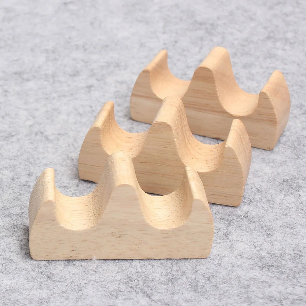 

10Pcs Wooden Calligraphy Brush Rack Durable Safe Long Time Use Traditional Exquisite Color Beautiful Study Room Decoration