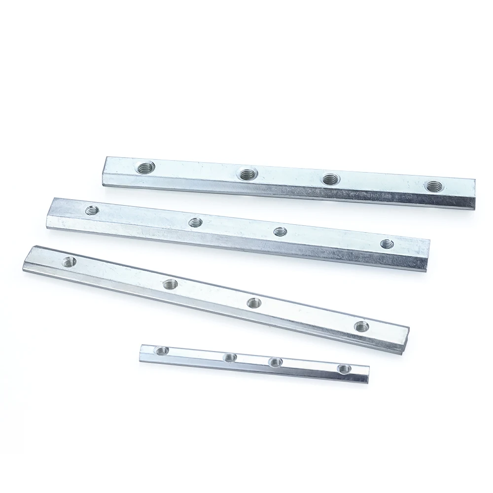 180 Degree Aluminium Extrusion Profile Straight Joint Inside Connector Fittings Strip for 20/30/40/45 Series Aluminum Profiles