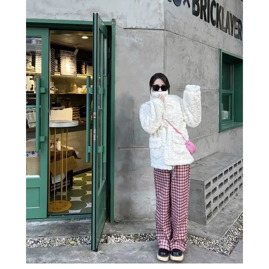 Princess Style Rabbit Fur Jacket Women's High-End Cotton Leather Coat Autumn Korean System Quilted Inner Standard Fit Polyest...