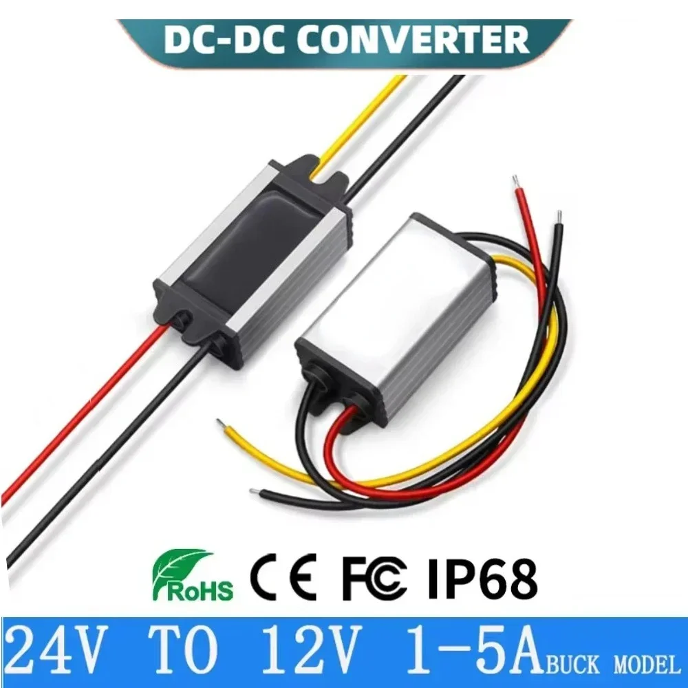 DC 24 V do DC 12V 24 V 24 wolt reduktor Buck Regulator zasilacz samochodowy 24 V do 12V konwerter obniżający Model transformatora Buck