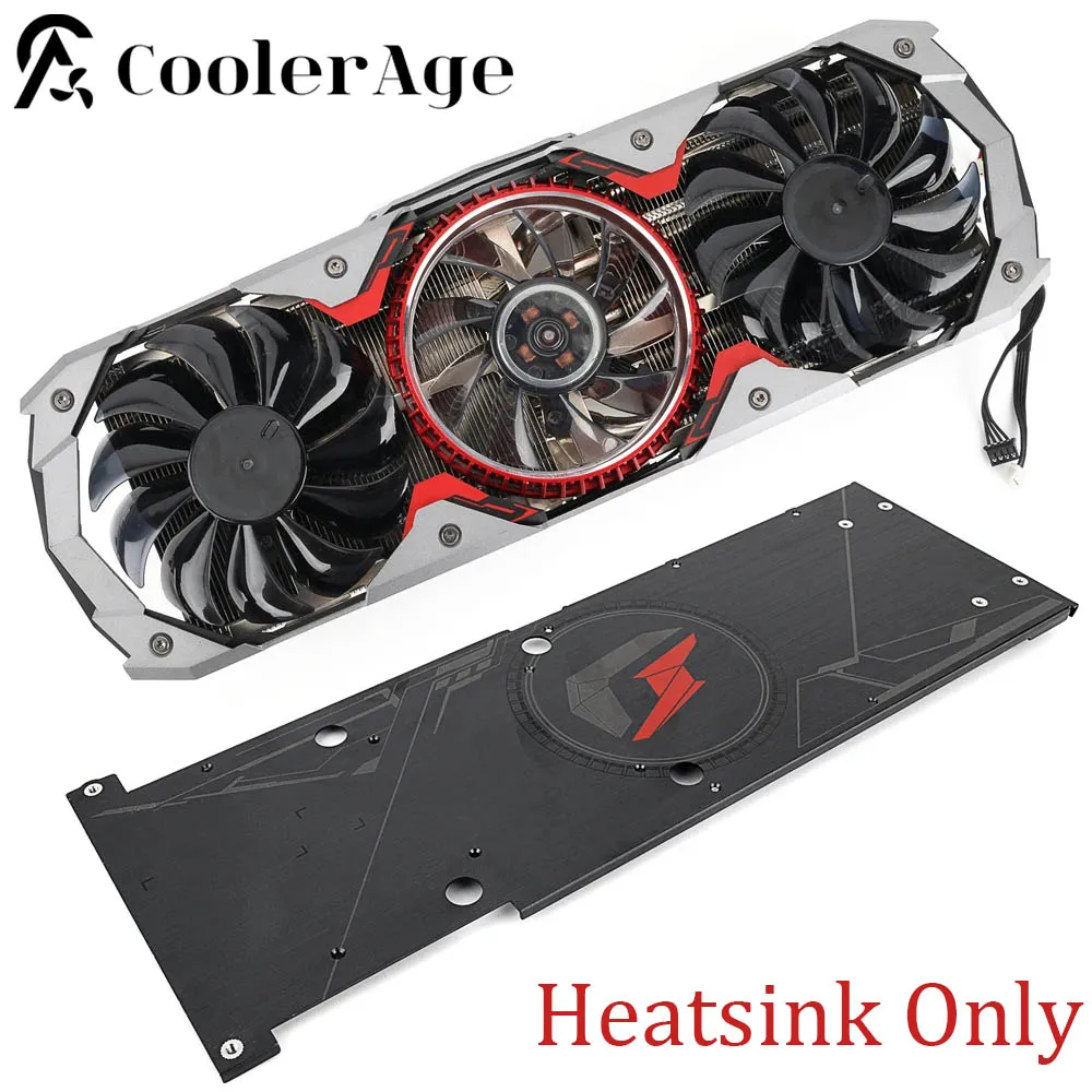 

New Heatsink Cooler Fan Replacement For Colorful iGame GeForce RTX 2080 Ti Advanced OC-V RTX 2080 SUPER Graphics Video Card