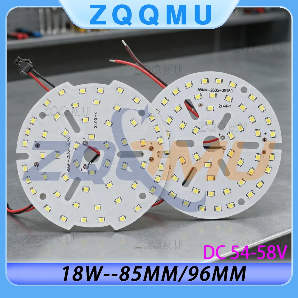 

Светодиодный чип 18W SMD2835 на алюминиевой плате 85мм/96мм для самостоятельной сборки светильников, модуль источника света для потолочных ламп, точечных светильников, домашних лампочек и светильников.