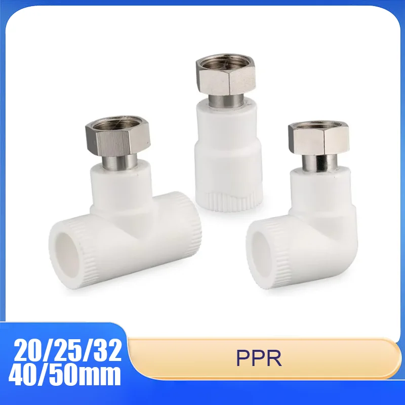 

Electric Water Heater Union Fitting PPR Pipe Female Thread Union 20/25mm 4-6mm 1-inch Direct Tee Elbow Fittings