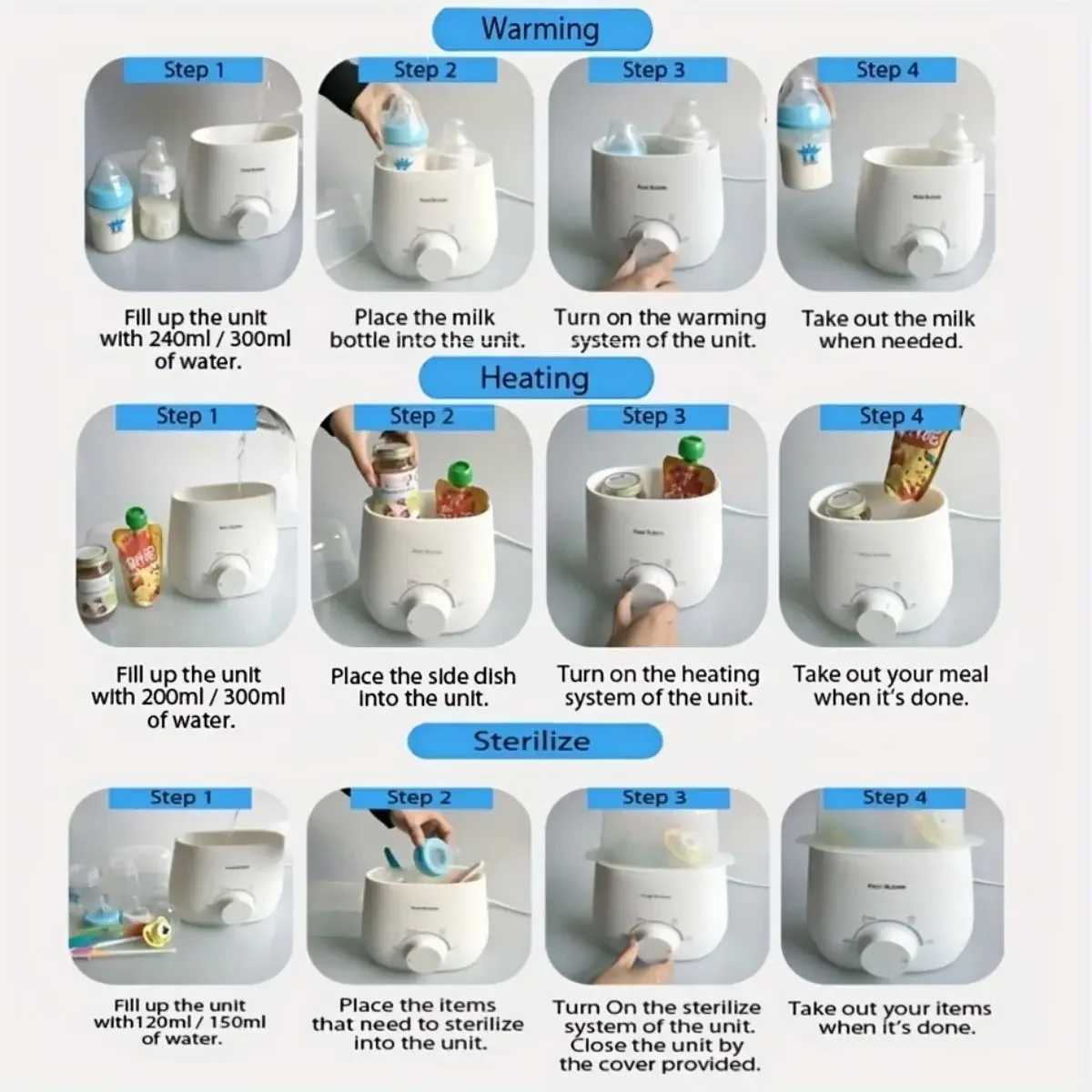 1 قطعة ترموستات سائل لتدفئة الحليب، سخان زجاجة مزدوج وسخان، عازل للزجاجات