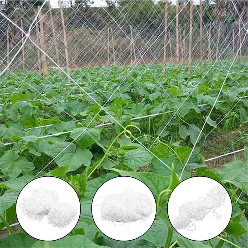 Plant Climbing Net Woven Trellis Netting Polyester Plant Support Reusable Vine Climbing Garden Net Multi Use Accessories