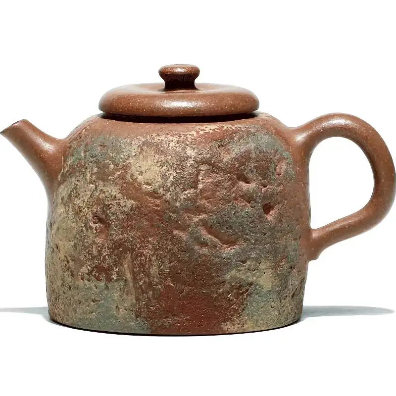 「Sushuo·Dunhuang」Liu Sushu Designed Yixing Purple Teapot, Segment Teapot With Clay Painting, Iridescent 120Cc