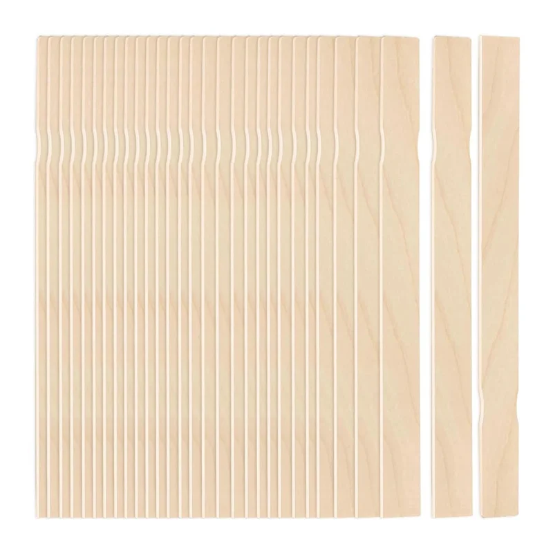 

ZZ-30Pcs Paint Stir Sticks, 12 Inch Wooden Paint Stirrers For Mixing, Paint Sticks For Library Markers Or Plant Labels