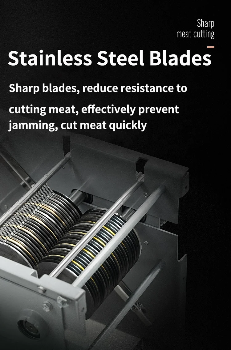 معدات المطاعم قطاعة لحم الخنزير البقري الكهربائية 850 واط قطاعة اللحوم الطازجة