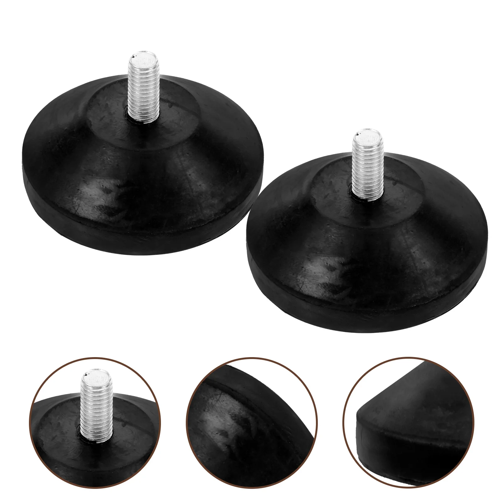 

2 pcs Adjustable Furniture Feet Rubber Metal Non-Slip Leveling Legs For Table Chair Sofa Heavy Duty Sturdy Vibration Reduction